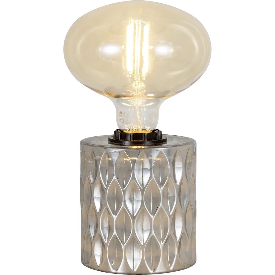 Tischlampe Anisa Silber Glas 10 cm 12 cm