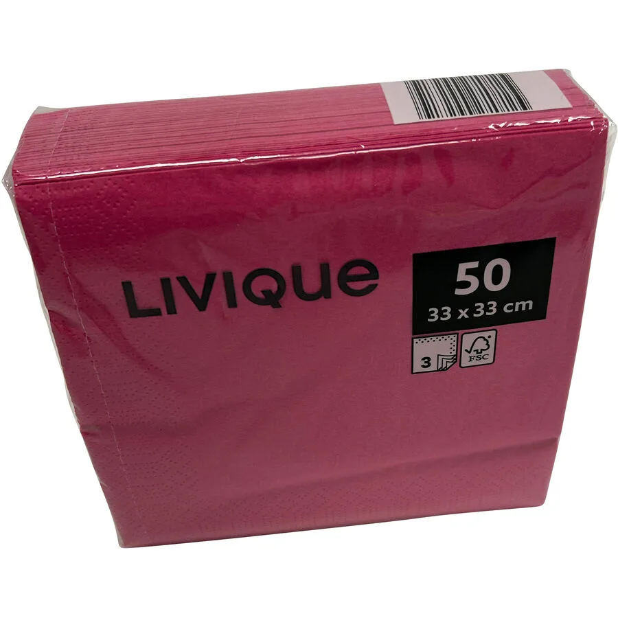 MyDeal Servietten Colour fuchsia Papier 33 x 33 cm