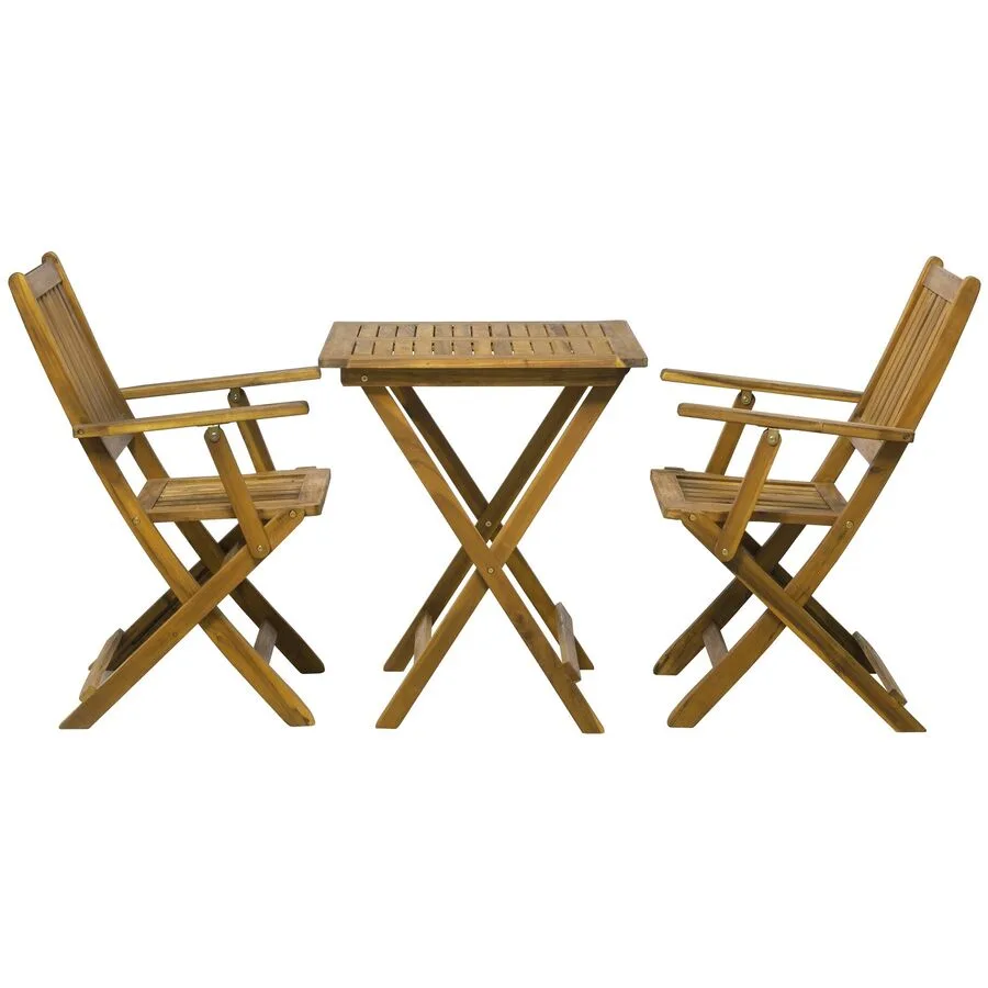 Gartenmöbel-Set Amadu natur Akazie B 62 T 62 H 73 cm