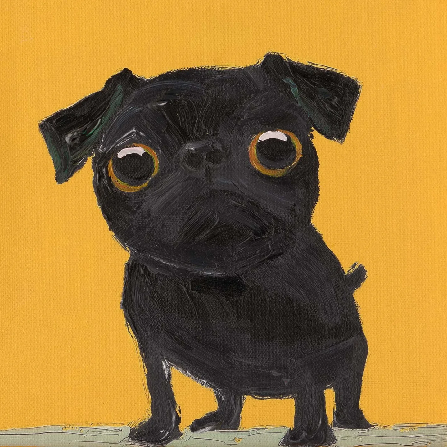 image LAND Gemälde Black Bully | Schubiger Möbel