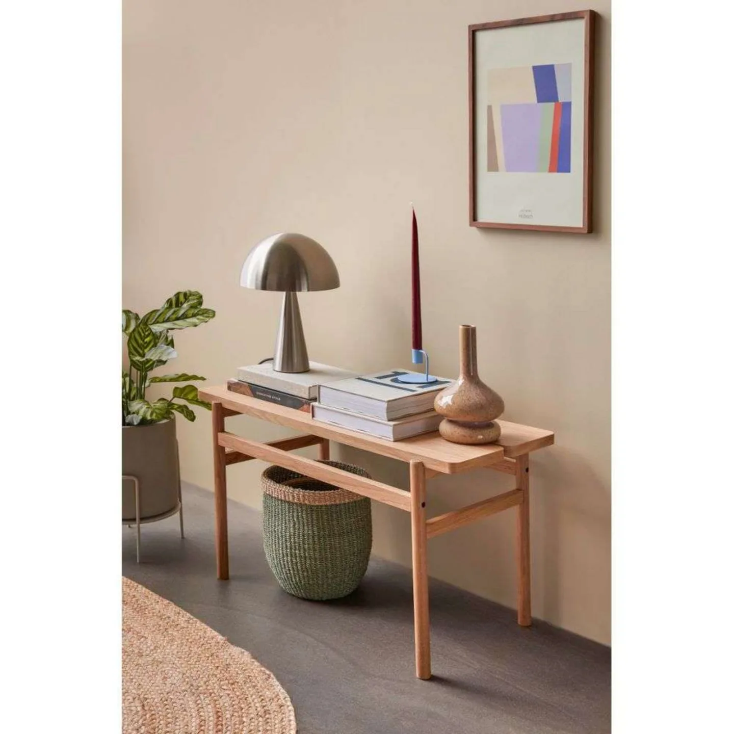 Mush Tischleuchte Large Black - Hübsch - Wohnzimmer - Design - Metall - Einflammig