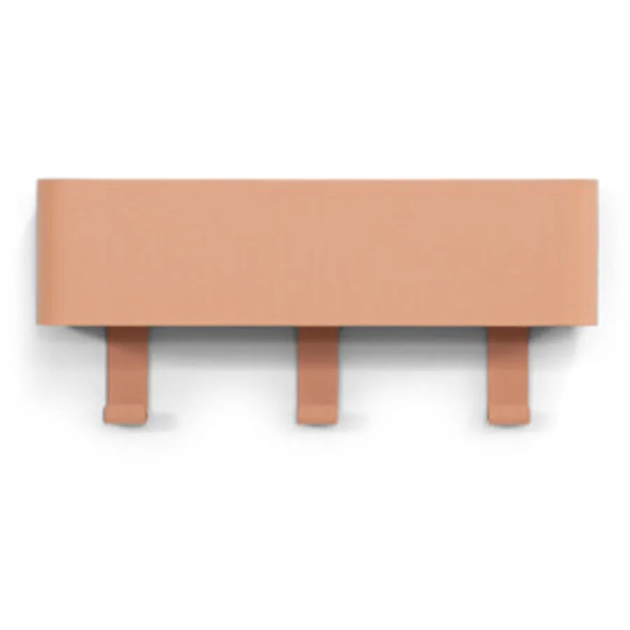 Spinder Design Garderobenleiste Hesta terracotta Stahl H 12 cm
