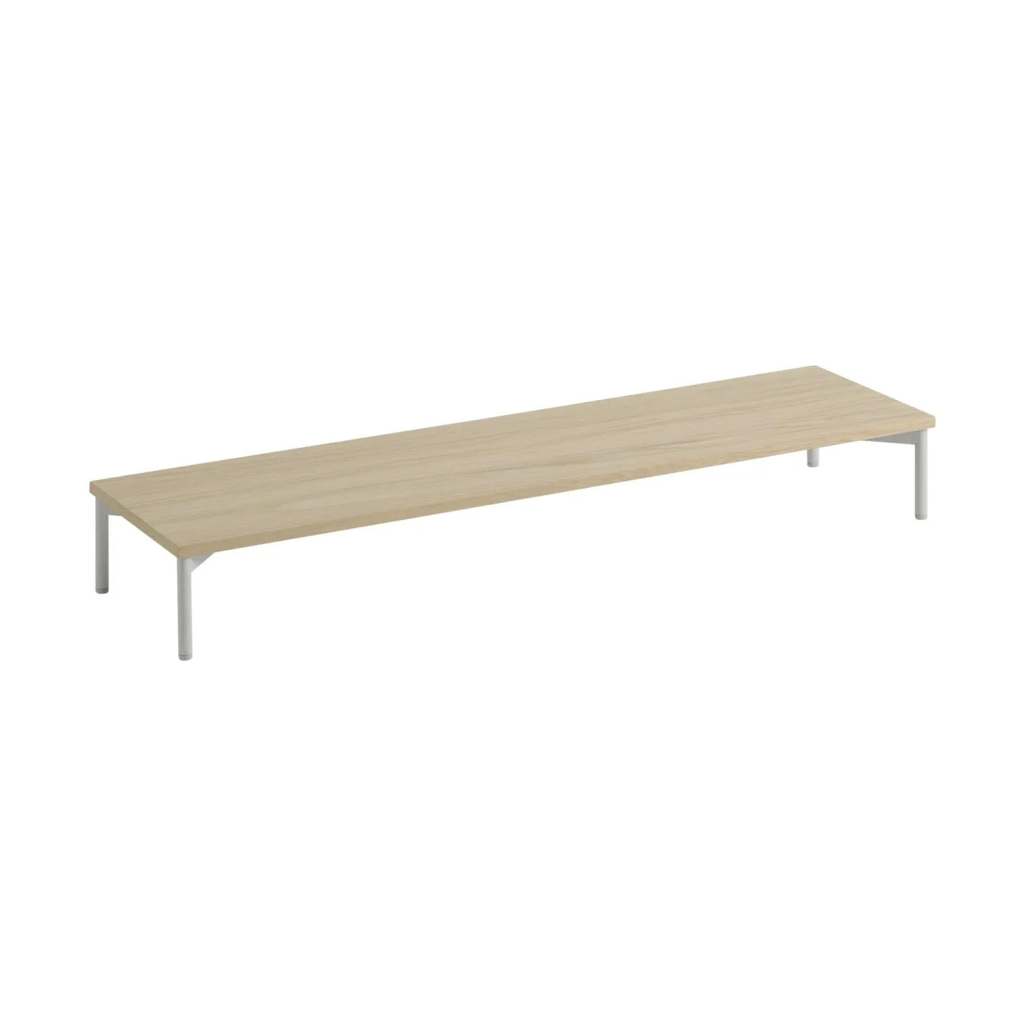 Muuto Stacked förvaringssystem podium w. tube base 131x35 cm Ek-grey