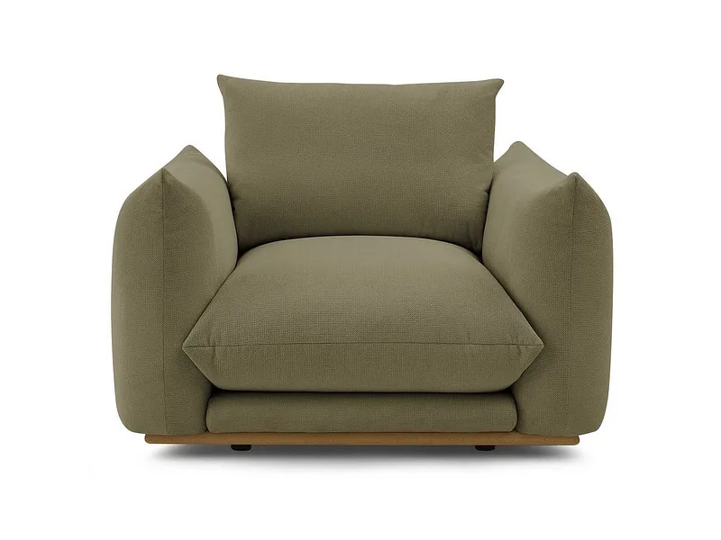 Sessel BOBOCHIC ERNEST Stoff grün