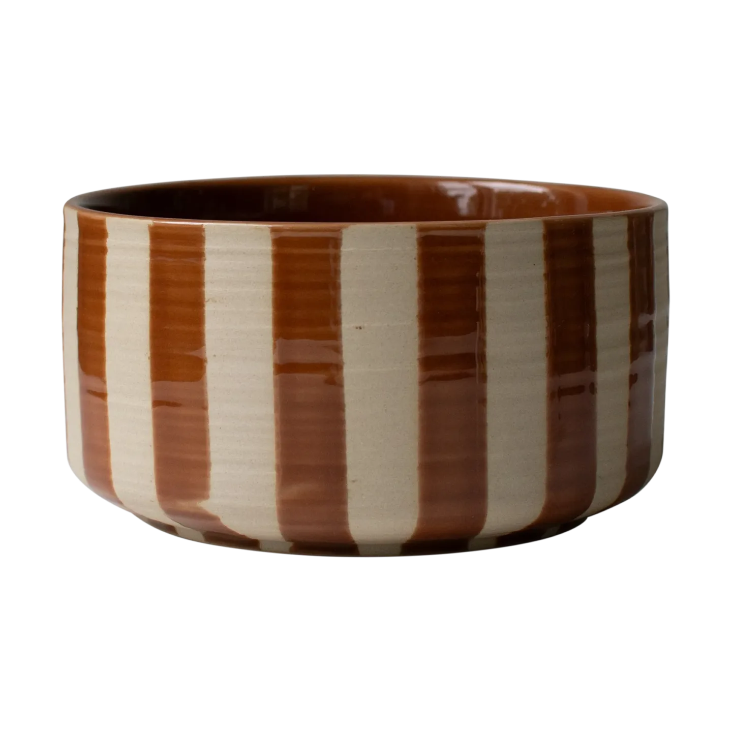 DBKD Line Dekorationsschale Ø16 cm Stripe nougat