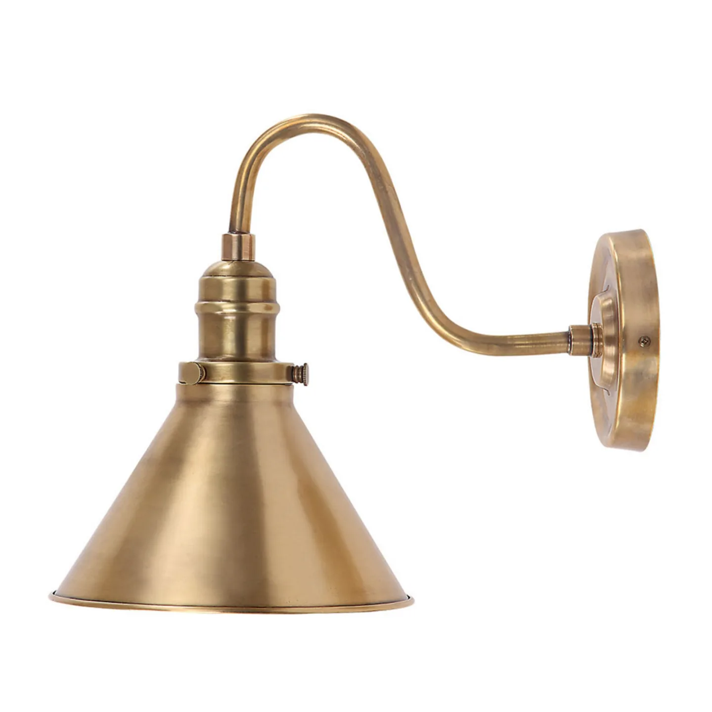 Provence Wandlampe messing antik Höhe 28 cm - Elstead - Wohnzimmer - Metall - Einflammig