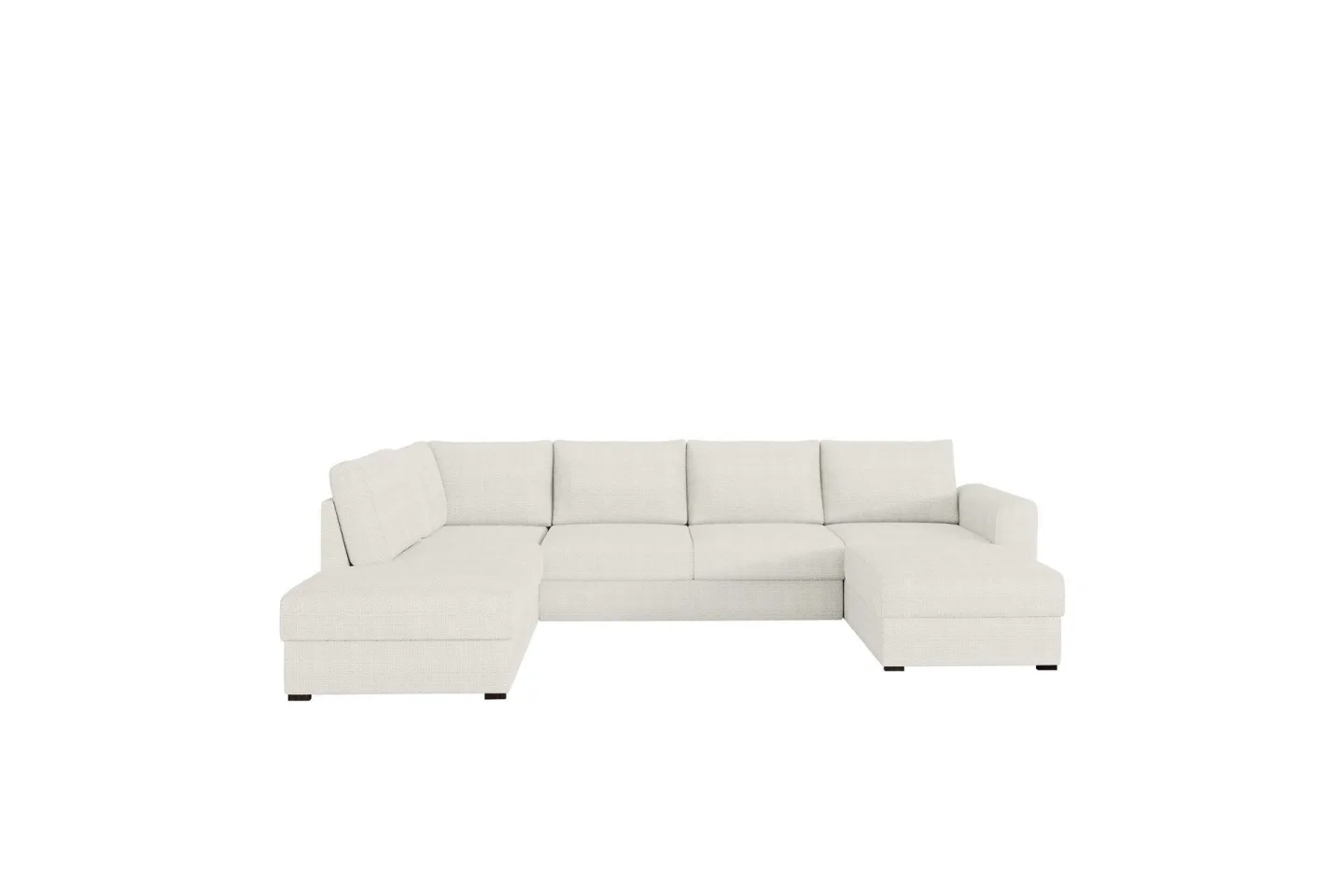 Taberk Soffa med Divan och Schäslong 4-sits - Vit