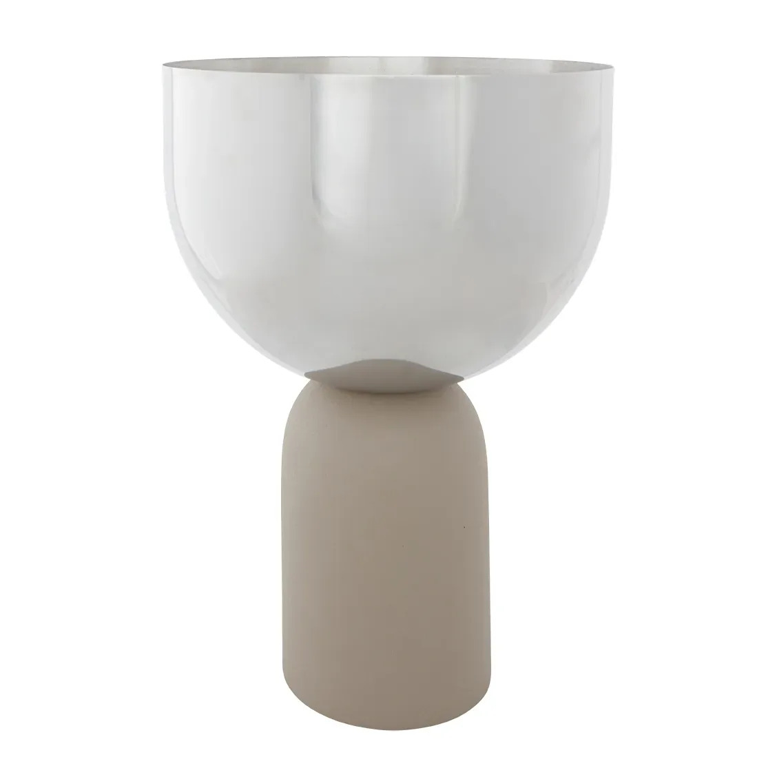 AYTM Torus Blumentopf Ø22cm Silver-taupe