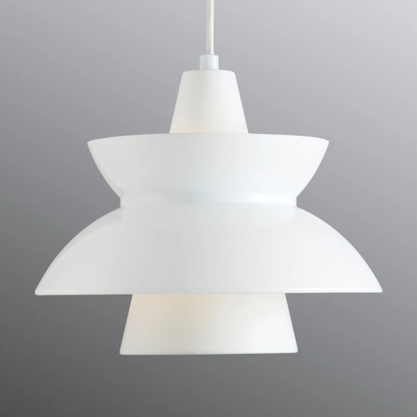 Doo-Wop Pendelleuchte White - Louis Poulsen - Wohnzimmer - Design - Metall - Einflammig
