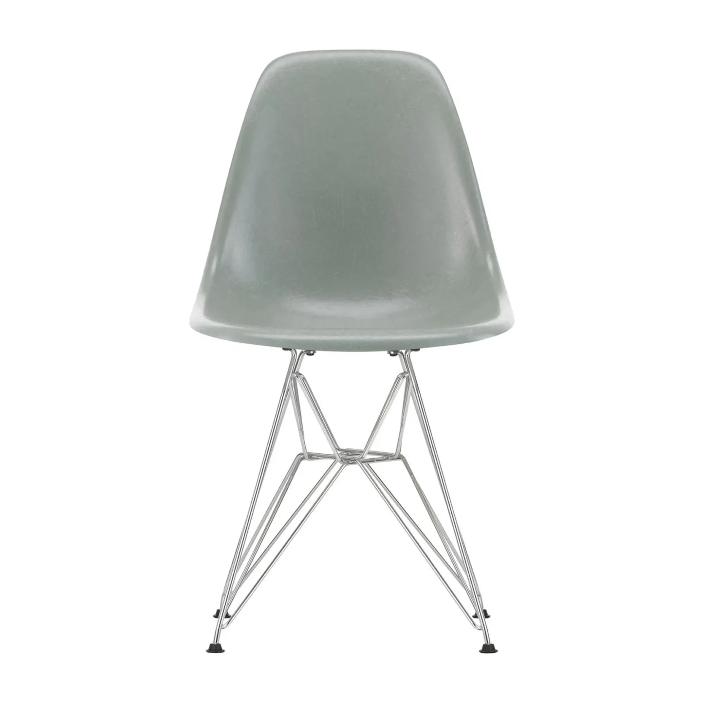 Vitra Eames Fiberglass Side Chair DSR stol Sea foam green-Chrome