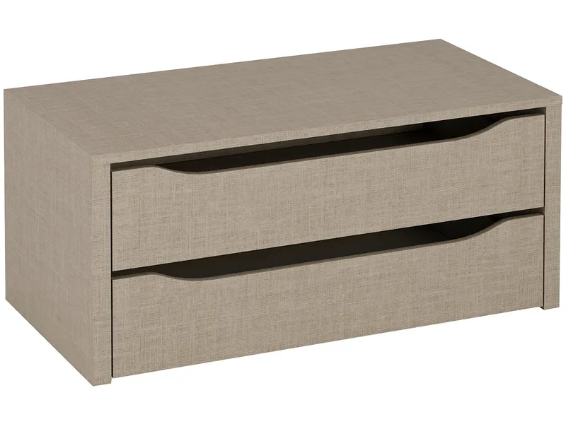 HILLUR Block mit 2 Schubladen MATTERHORN