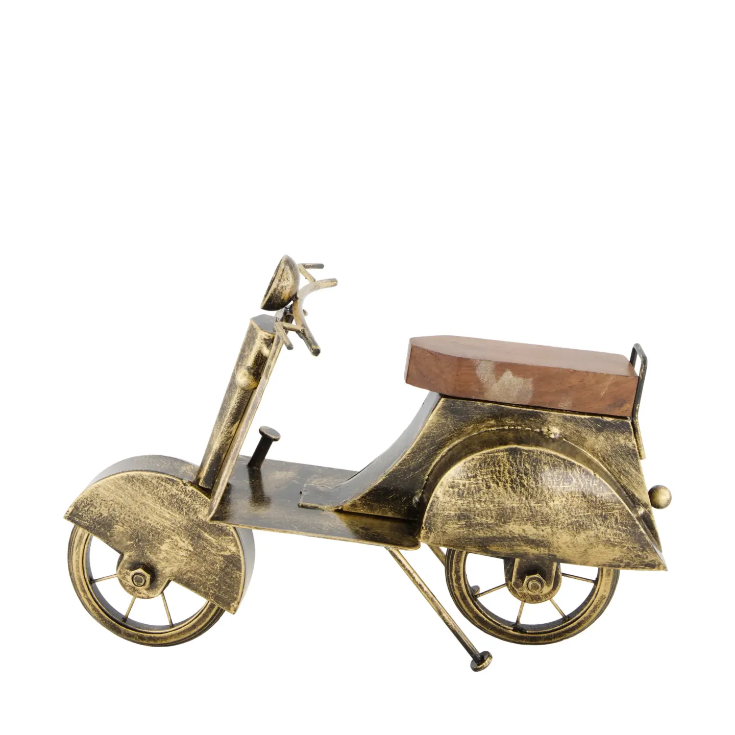 Decofinder Figur Roller, Antikes Gold H: 20 cm | Schubiger Möbel