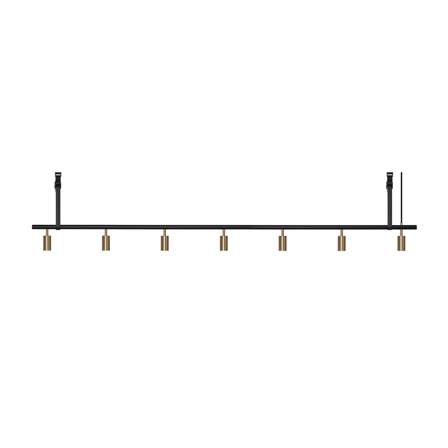 Rubn - Long John 7 Black/Brass / Black Leather - Takkronor - Niclas Hoflin - Guld,Svart