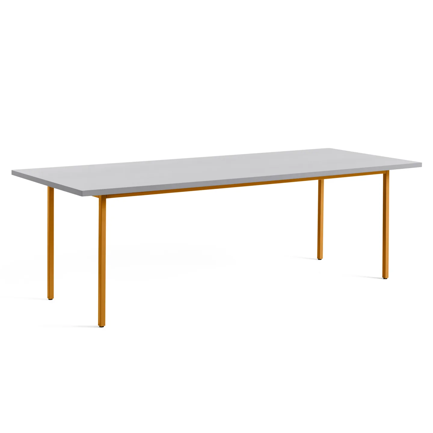 HAY - Two-Colour Table 240 Light Grey / Ochre - Matbord - Muller Van Severen - Brun,Grå - Metall