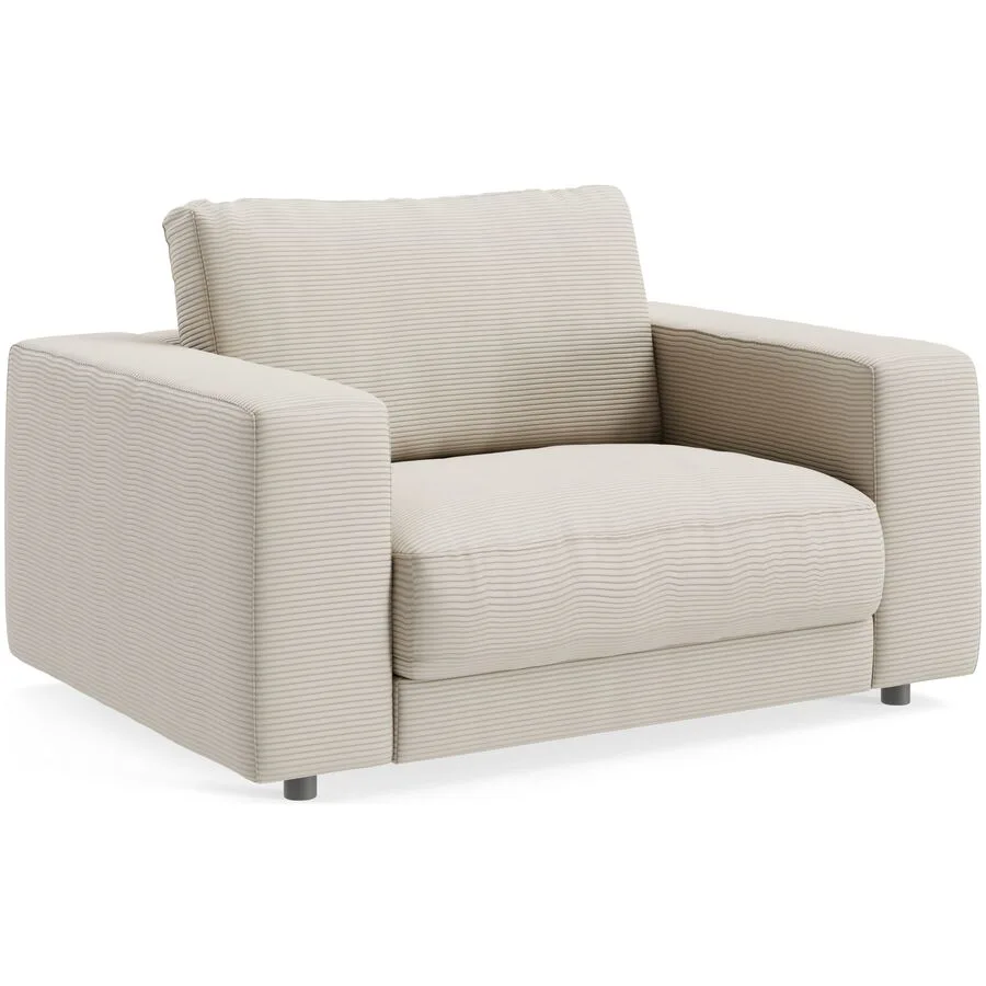 Sessel Ava nature Bezug: 88% Polyester, 12% Polyacryl B 140 T 107 H 86 cm - Möbel Konfigurator: Traummöbel individuell zusammenstellen