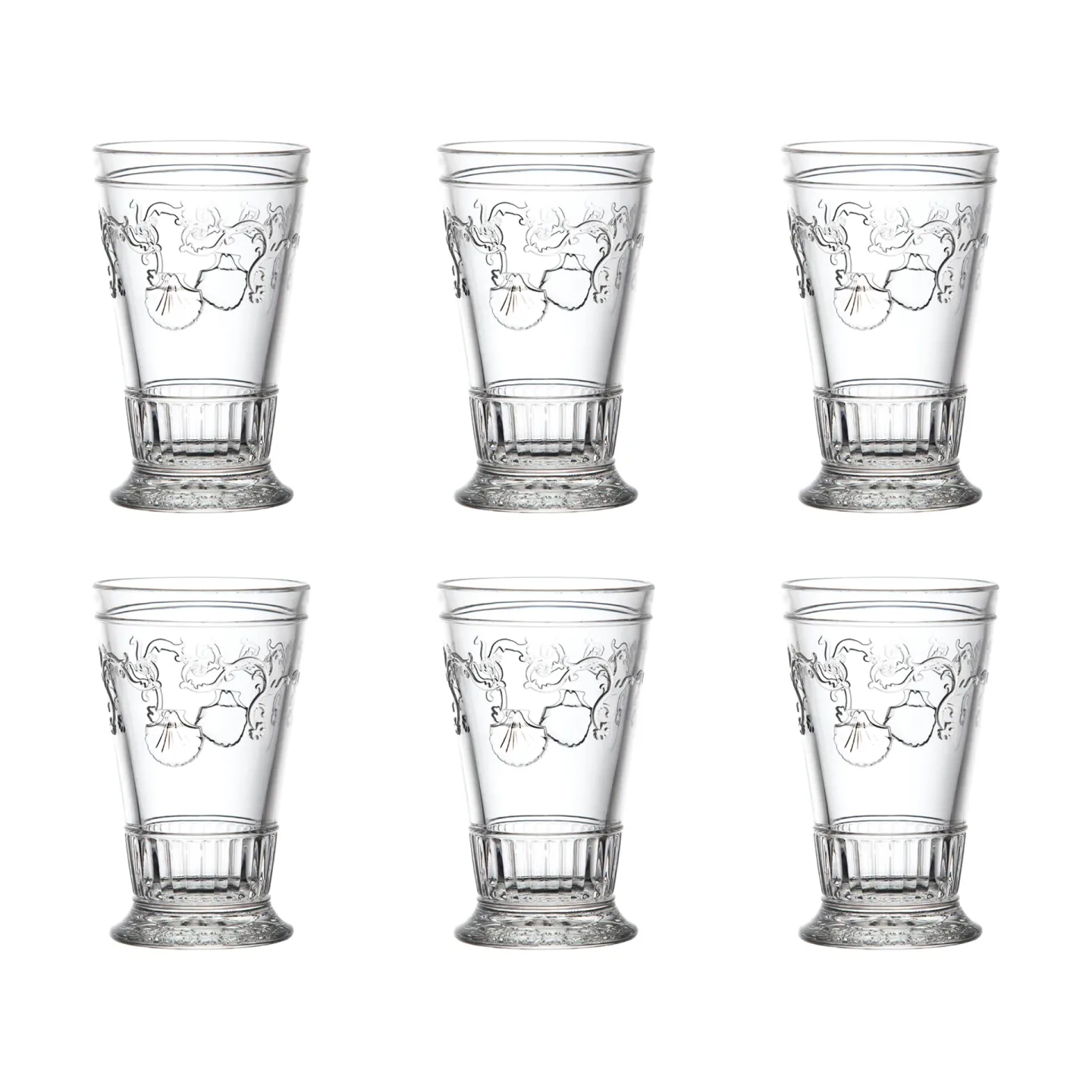 La Rochère Versailles Longdrinkglas 33 cl 6er Pack Klar