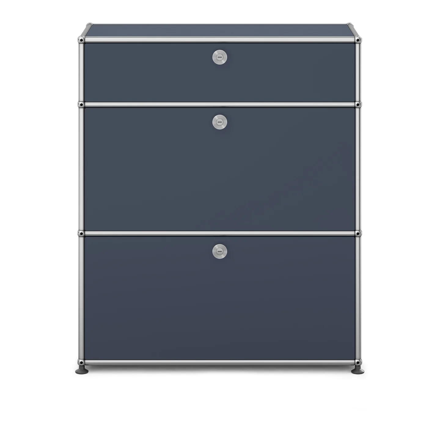USM - USM Haller Shelf M25 Anthracite - Byråer - Fritz Haller & Paul Schärer - Grå - Metall