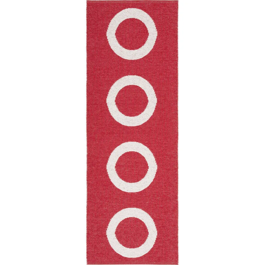 HORREDSMATTAN Outdoor-Teppich Circus red Symmetrie Mischgewebe 70 x 250 cm