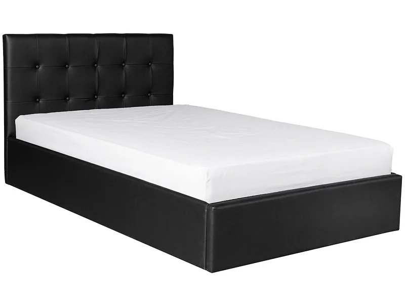 Kastenbett ALIX 120x200cm schwarz