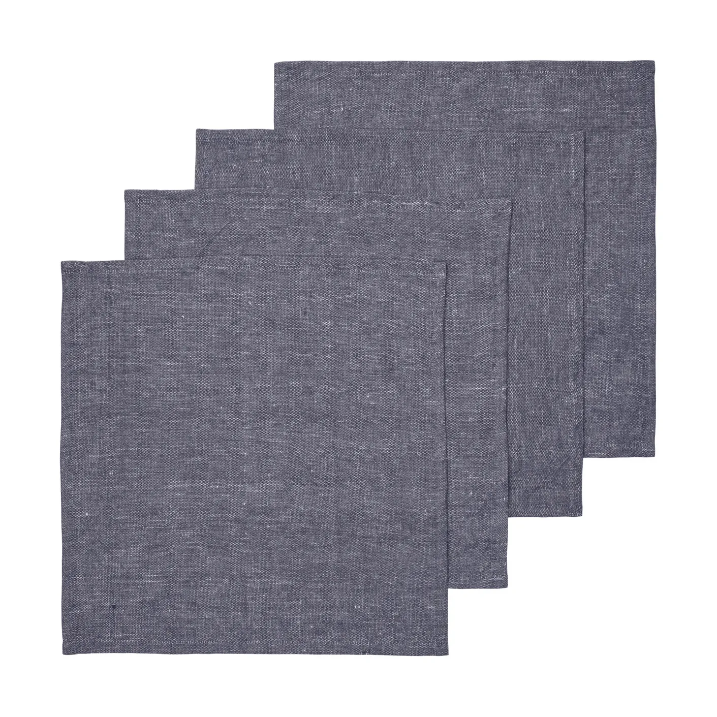 Ferm Living Hale Serviette 4er Pack Indigo blue, 35x35 cm