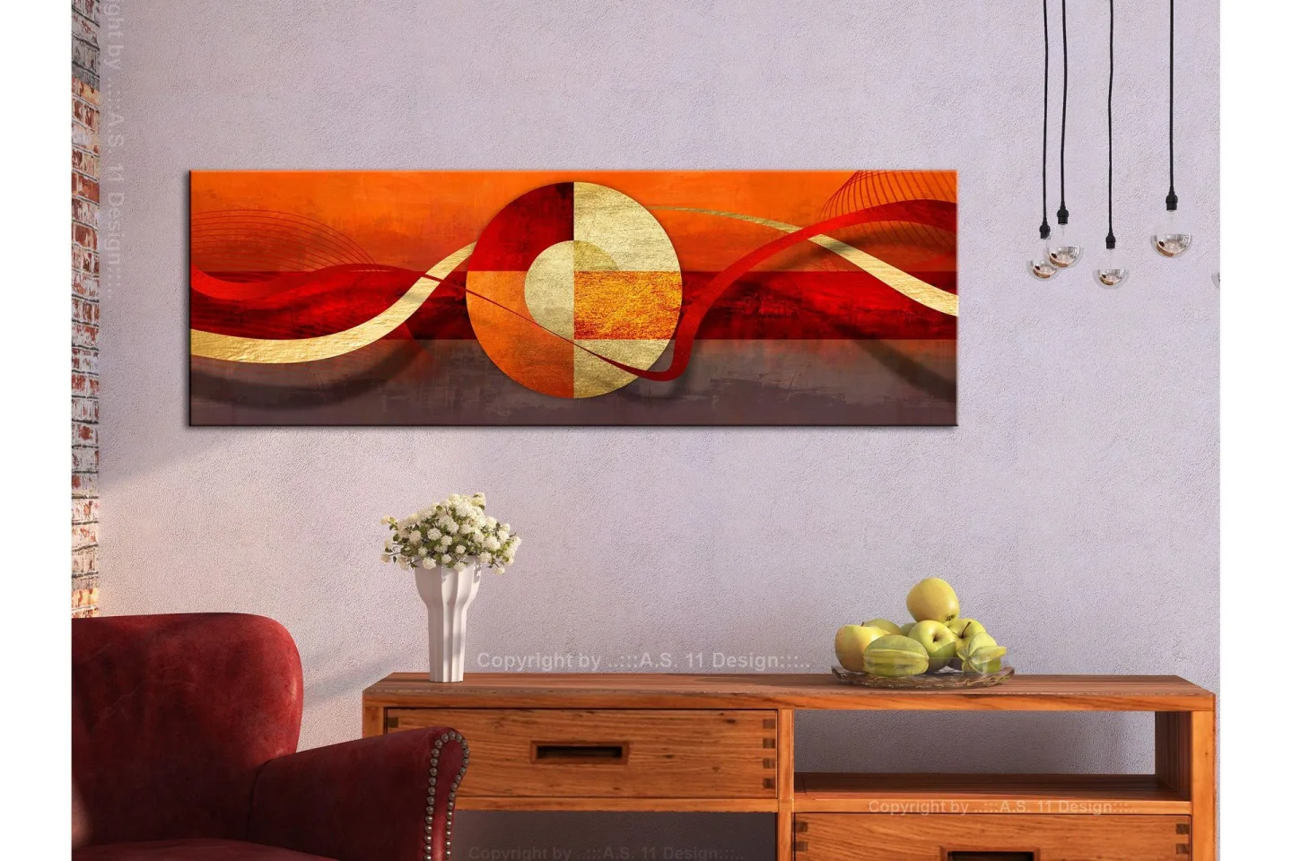Tavla Circle of Life (1 Part) Narrow 135x45 -