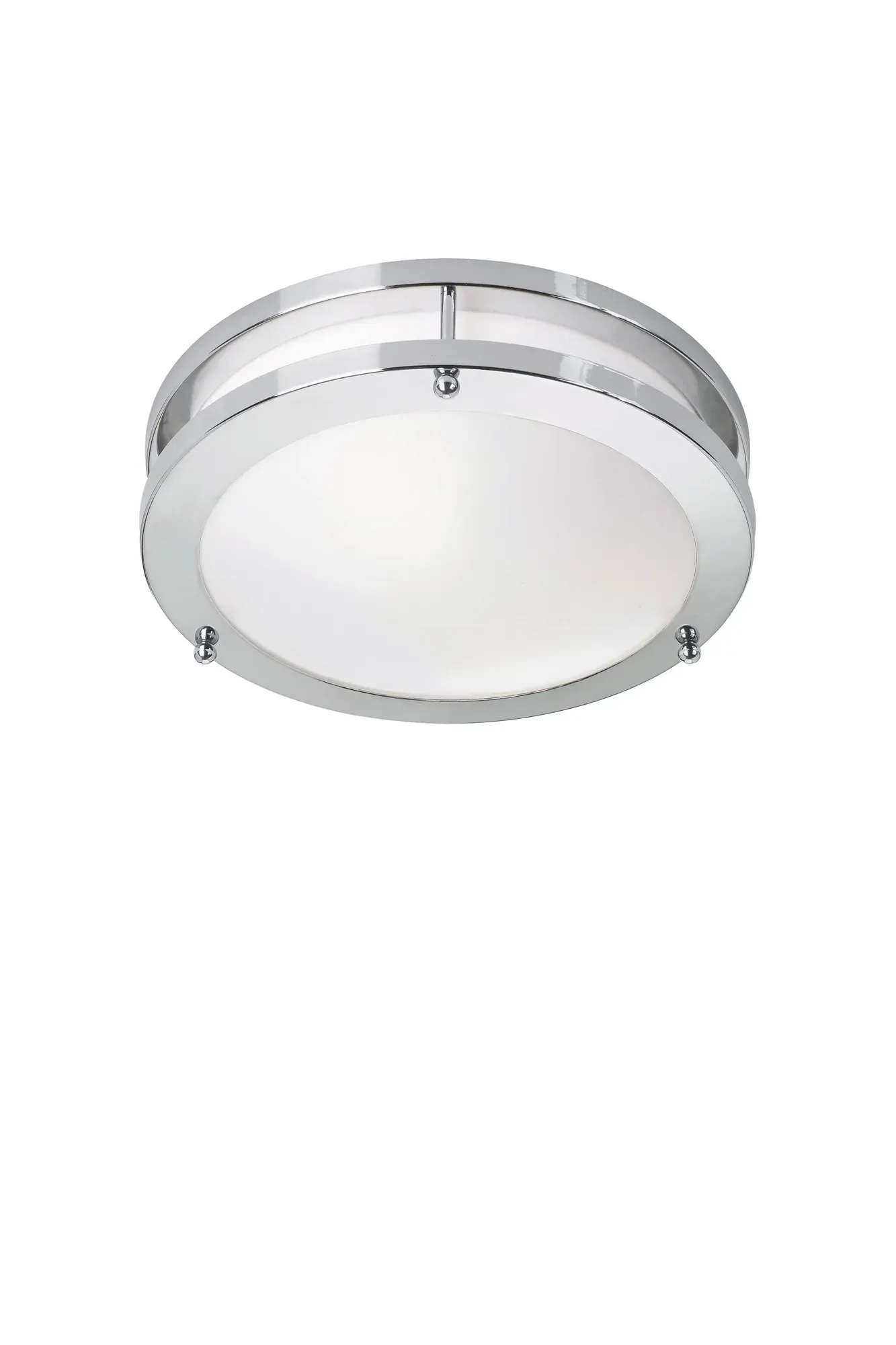Täby Deckenlampe Weiß/Chrom 25 cm
