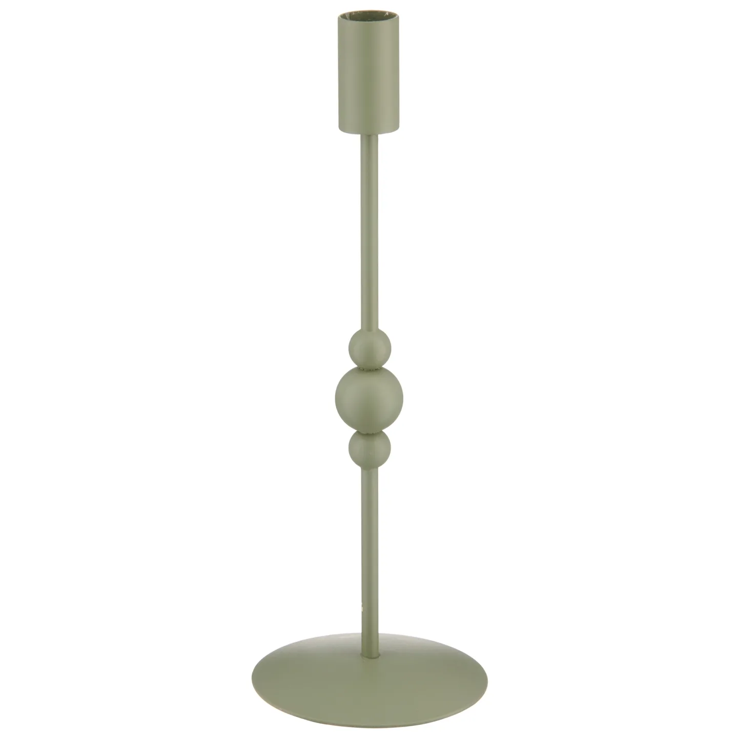 Gasper Kerzenständer Bobbels, Metall, Jade | Schubiger Möbel