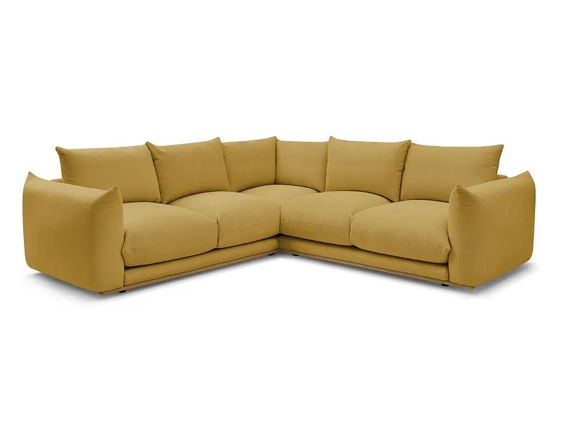 Ecksofa BOBOCHIC ERNEST Stoff gelb