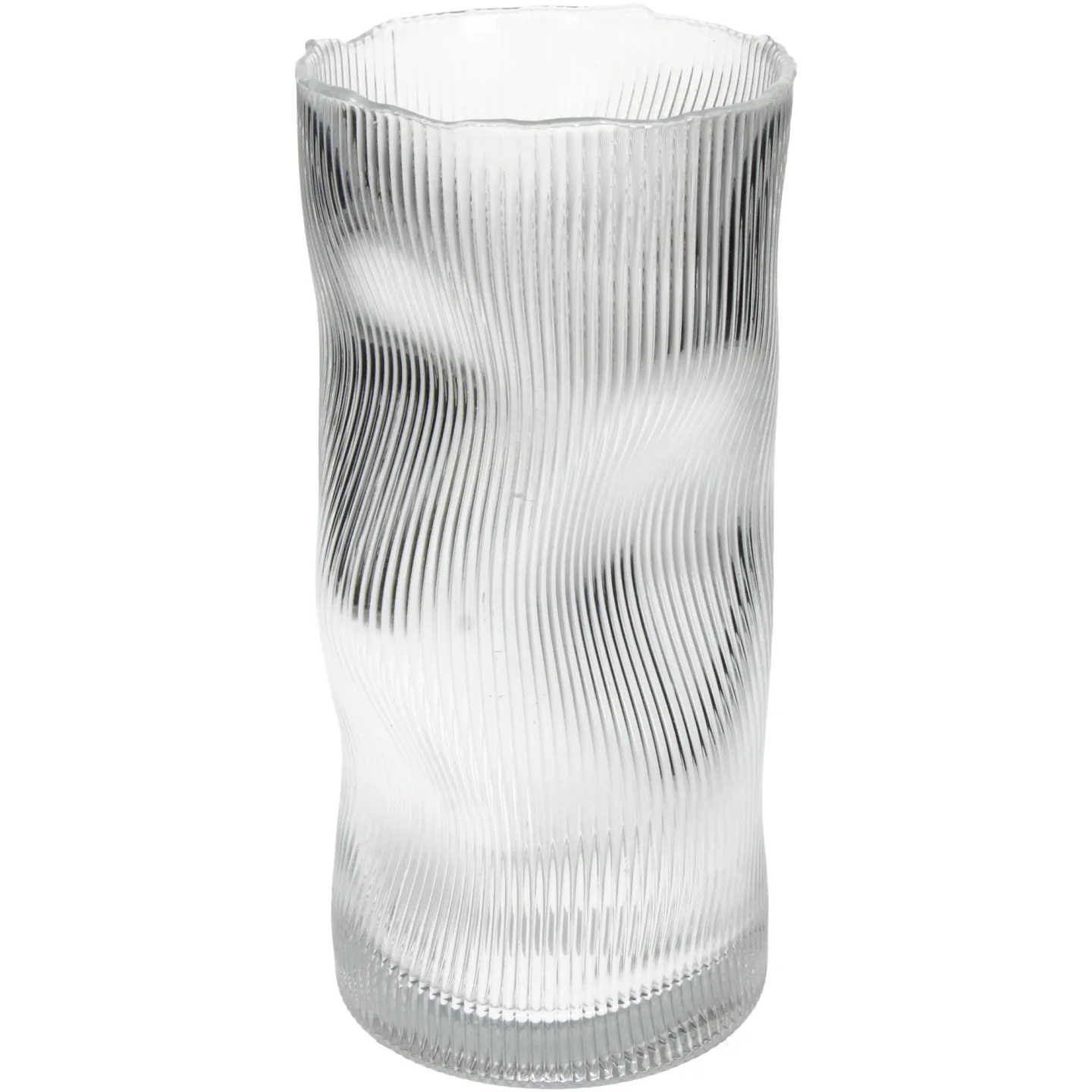 Kersten Vase Stripe, Glas H: 26 cm | Schubiger Möbel
