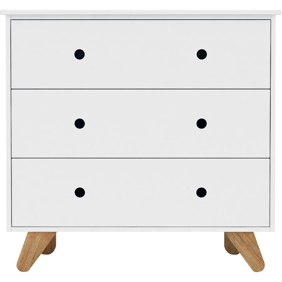 Kommode Akai weiss Pinie B 95 T 50 H 90 cm