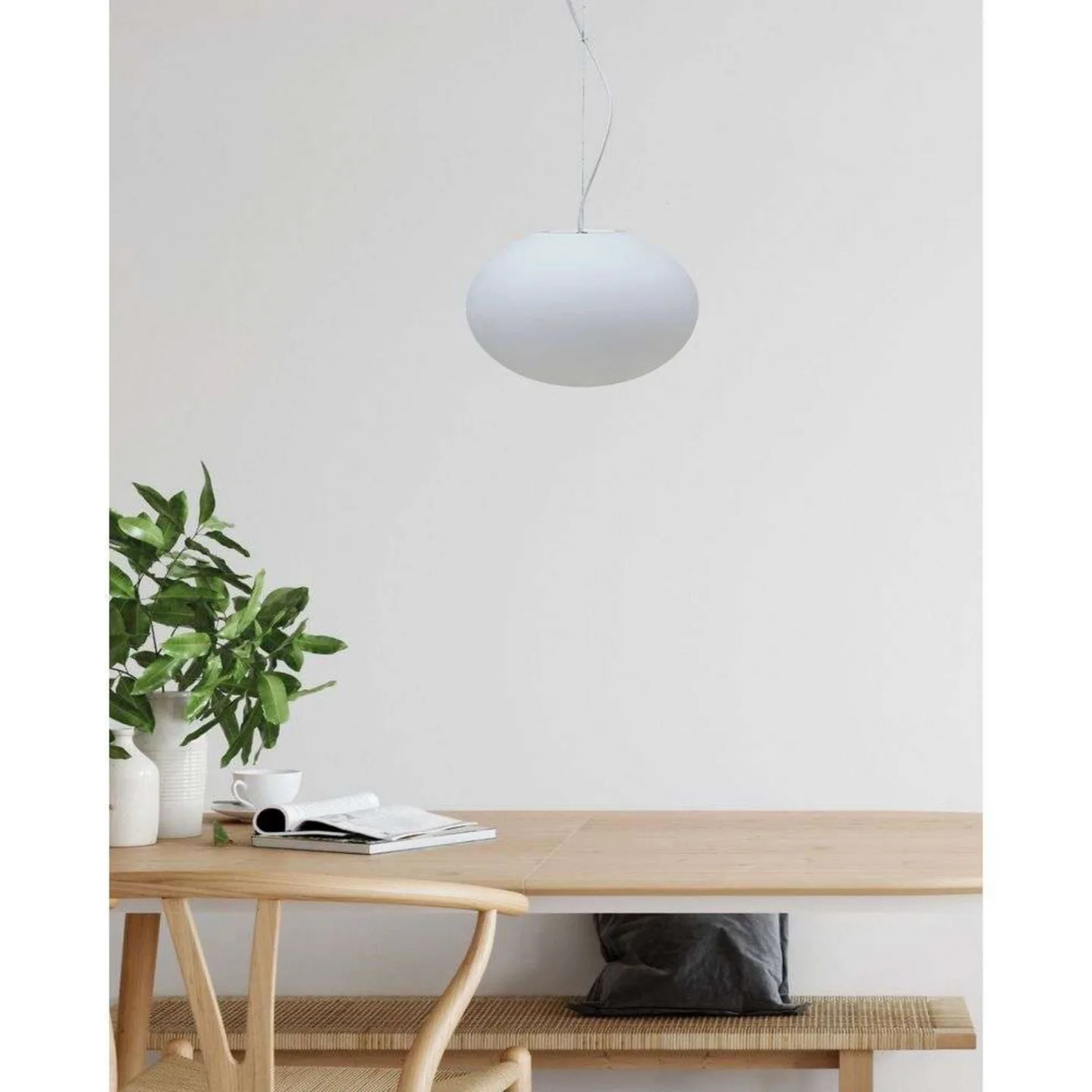 Eggy Pop Pendel Ø70 Opal White - Cph Lighting - Stue - Plast