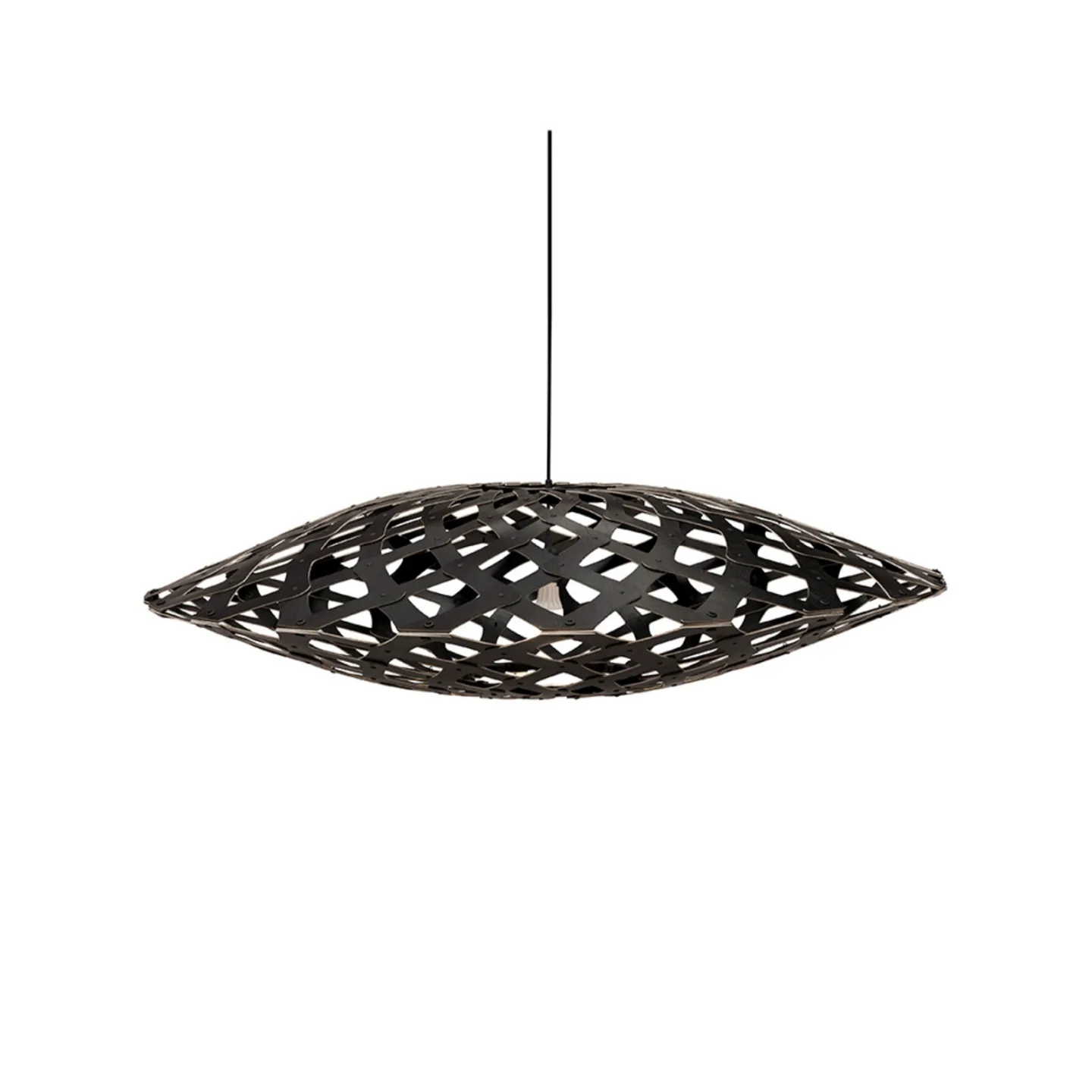Flax Taklampa Ø110 2 Sidor Svart - David Trubridge - Vardagsrum - Bambu