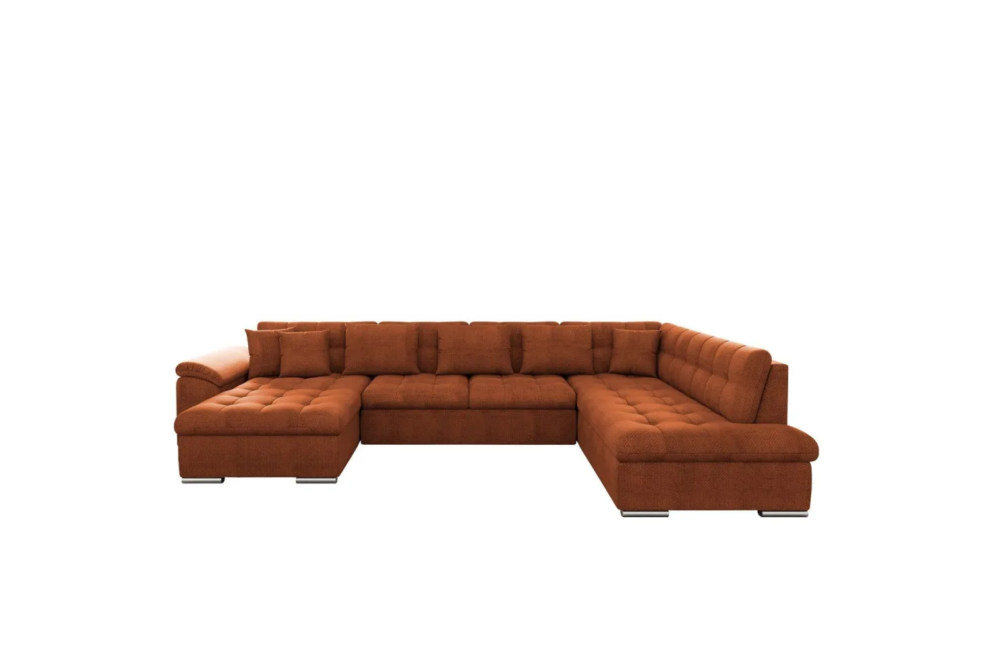 Dynir Soffa med Divan och Schäslong 4-sits - Orange