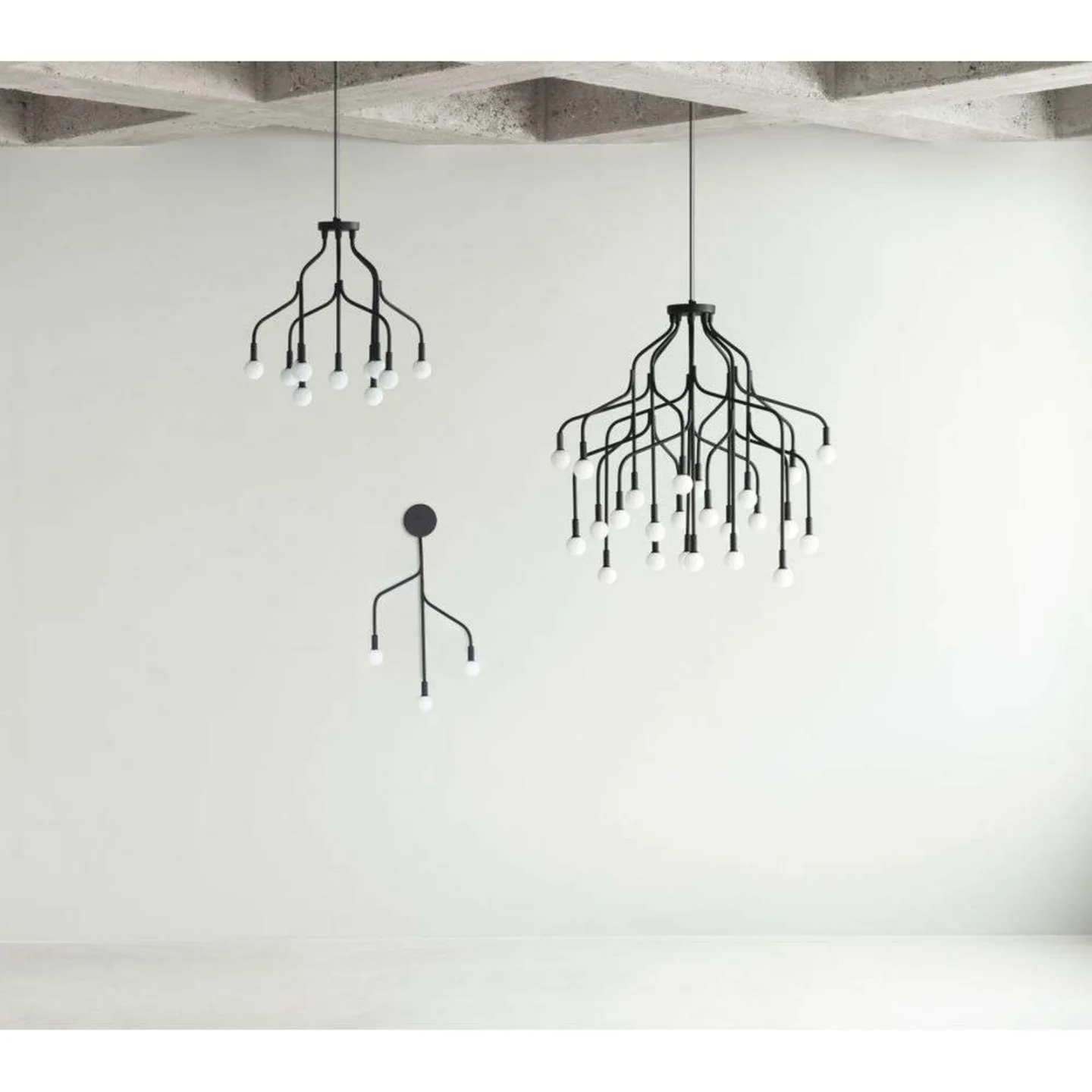 Vekst Pendelleuchte Small Black - Normann Copenhagen - Wohnzimmer - Metall
