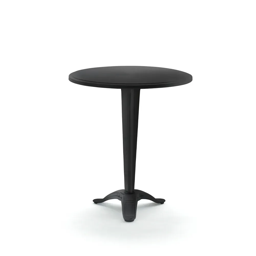 Byarums bruk Calais Café-Tisch Schwarz, schwarzes Gestell, kleiner Fuß