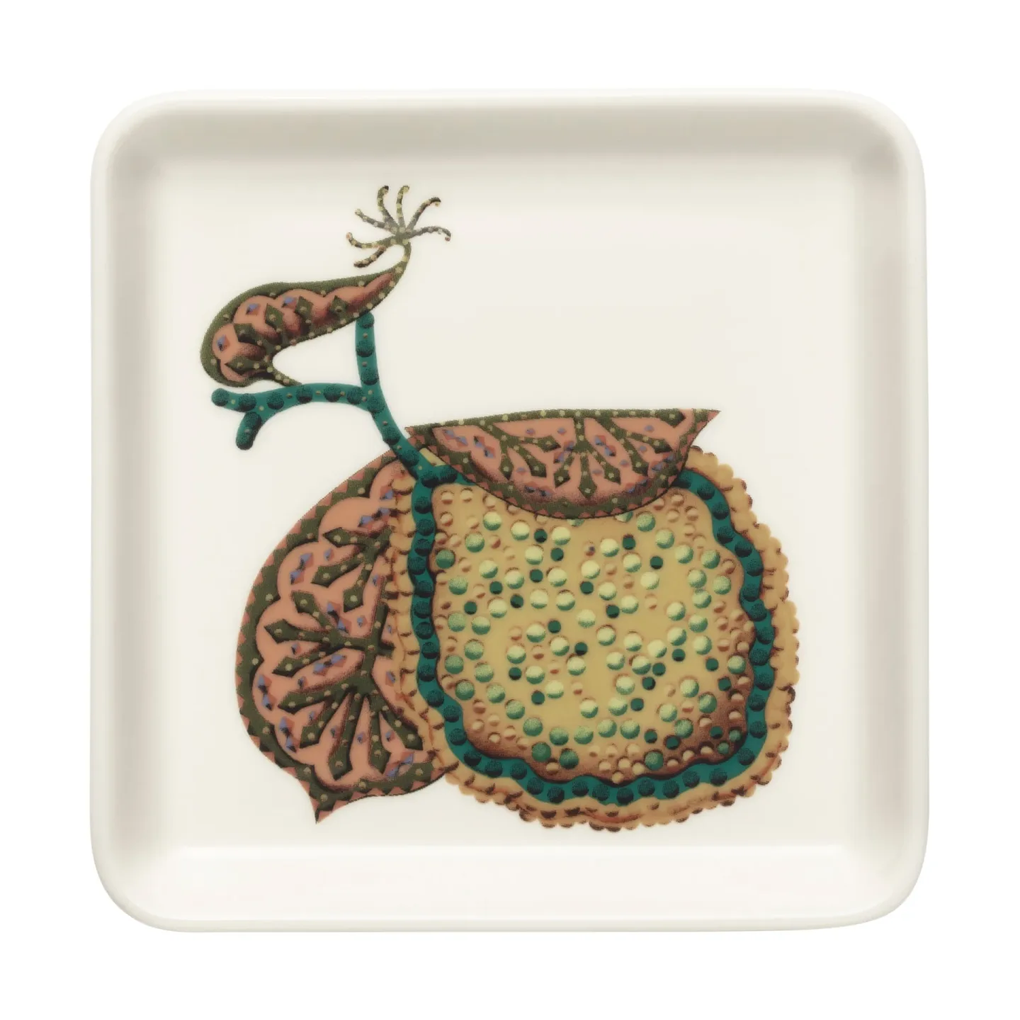 Iittala Taika Sato Teller 12x12 cm Weiß-bunt