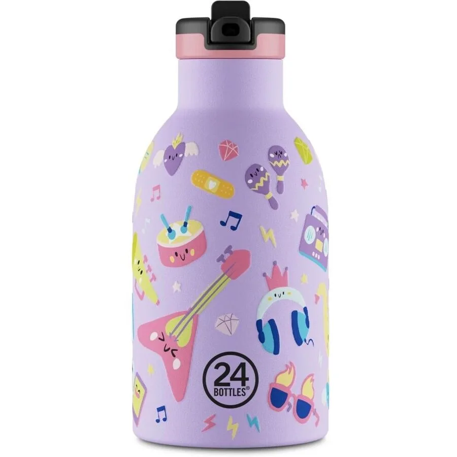 Thermosflasche 24 Bottles Lila H 17 cm 330 ml