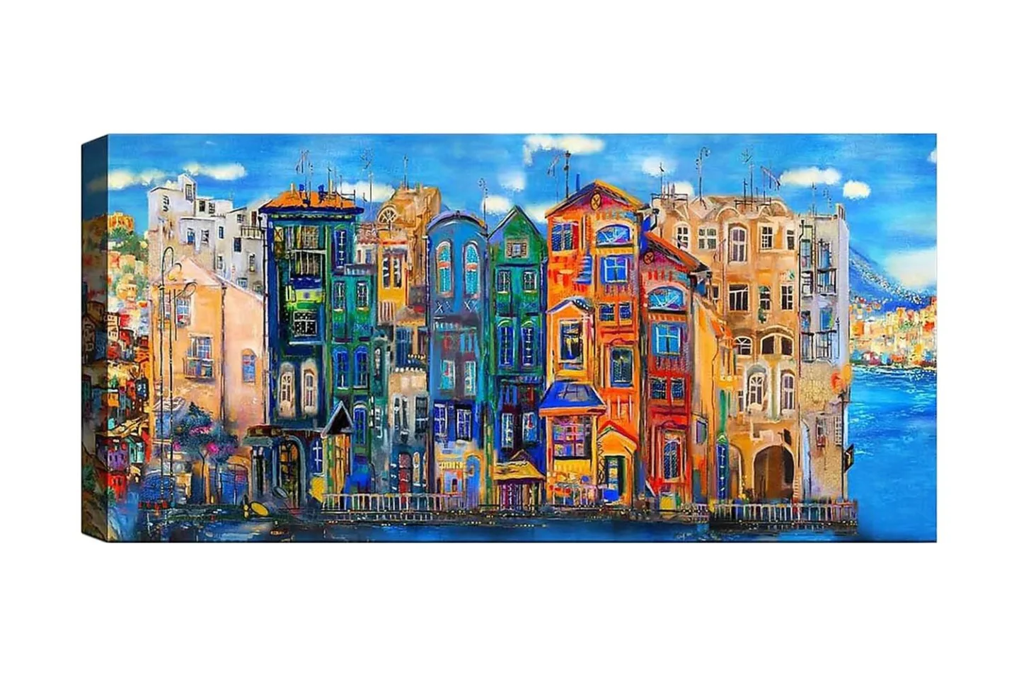 Canvastavla YTY Buildings & Cityscapes Flerfärgad - 120x50 cm