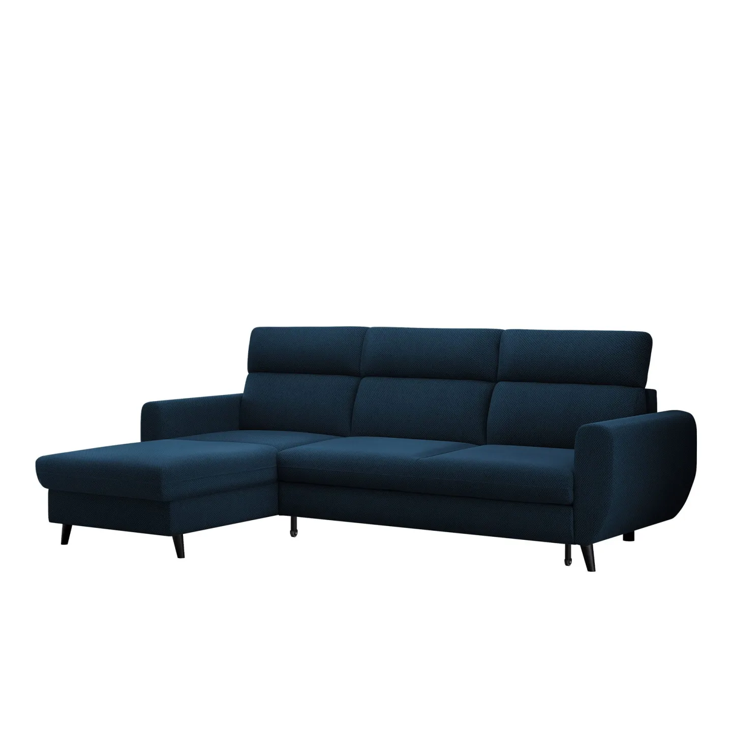 Vylon 3-sits Bäddsoffa med divan - Blå