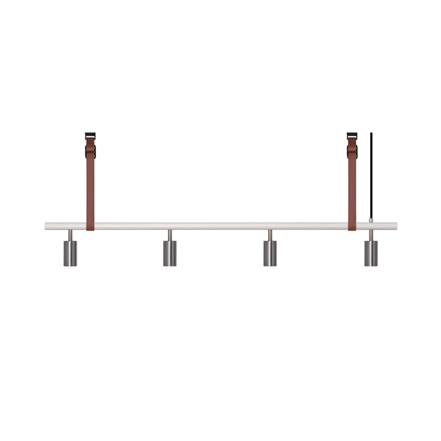 Rubn - Long John 4 White/Steel / Brown leather - Takkronor - Niclas Hoflin - Silver,Vit
