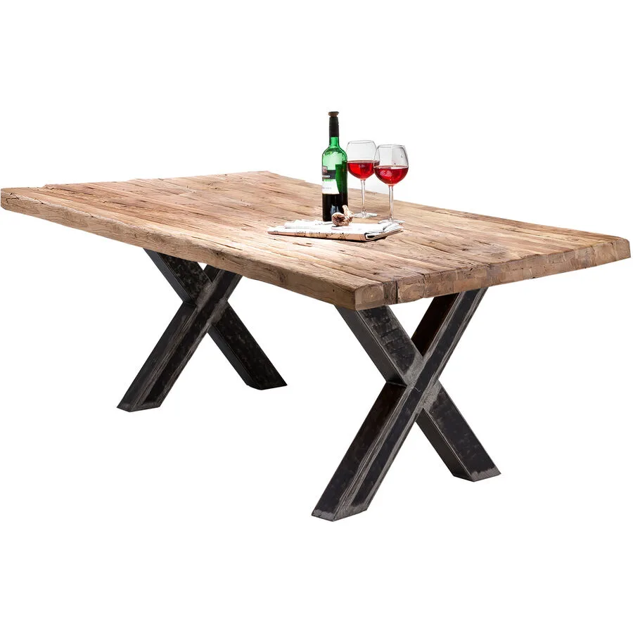 Esstisch Lyan natur Teak Massivholz B 220 T 100 cm