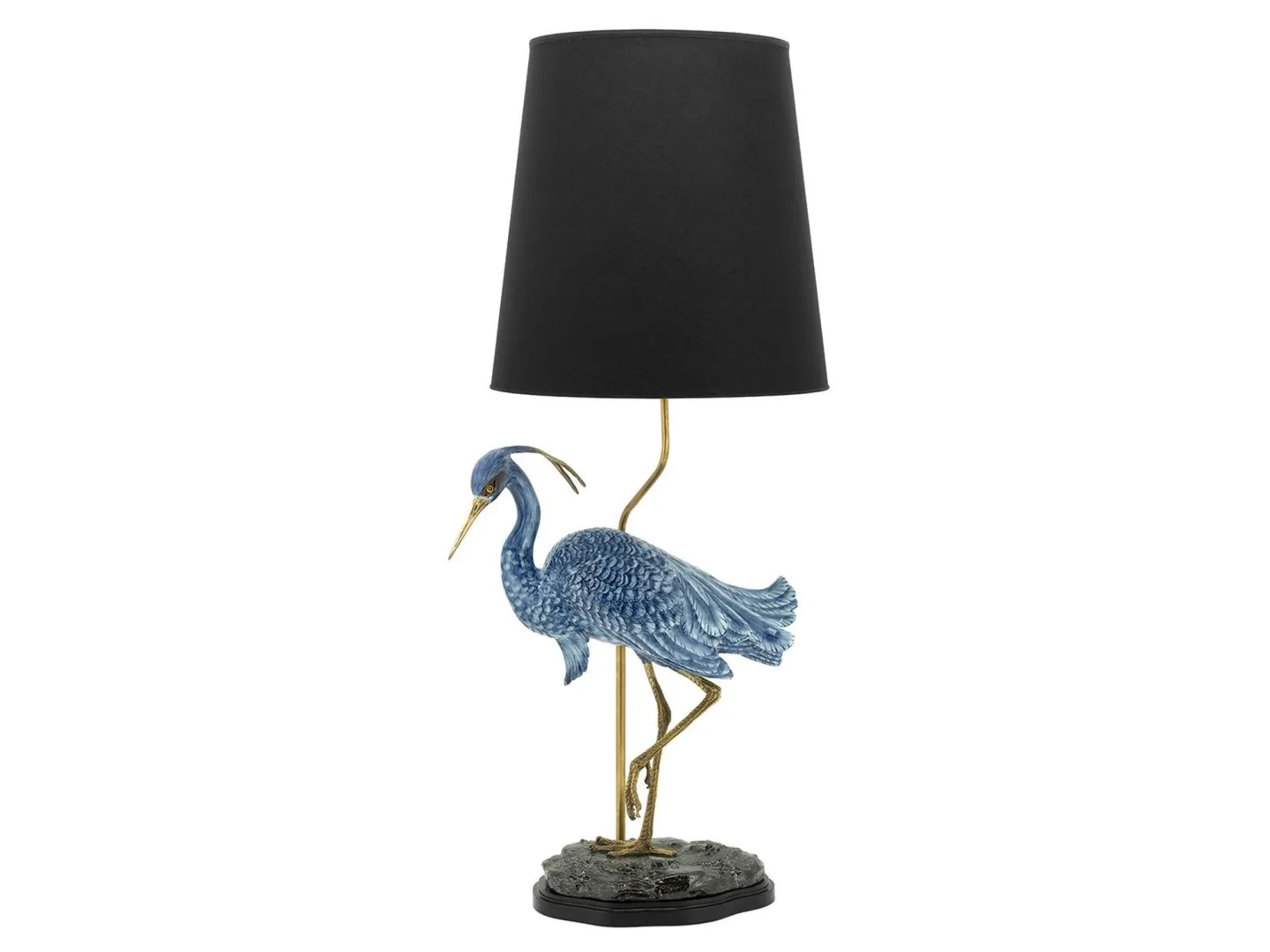Abhika Lampe Kranich Heron Blau H: 101 cm | Schubiger Möbel