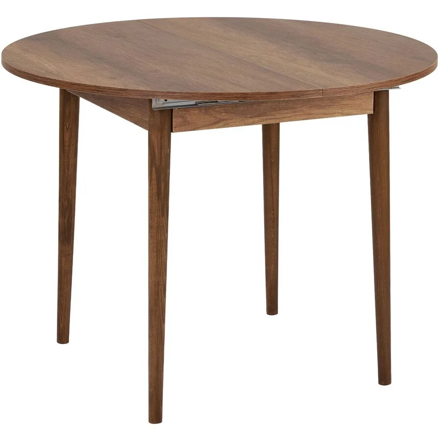 Esstisch Georis Barok Nussbaum 100% Melaminbeschichtete Spanplatte Massivholz B 100 T 100 cm