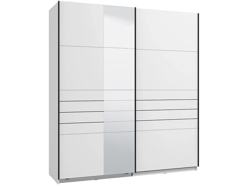 Schwebetürenschrank JASPER weiss 2 Türen