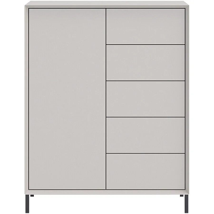Highboard Sleek champagne MDF B 89 H 114 cm