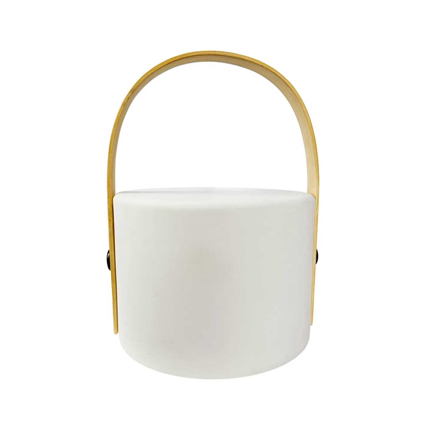 Carry solcelle bordlampe, hvid/natur - Dyberg Larsen - Terrasse - Skandinavisk - Plastik - Med én lyskilde