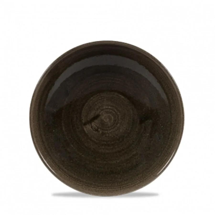 Churchill Teller tief Stonecast Schwarz Porzellan 18.2 cm