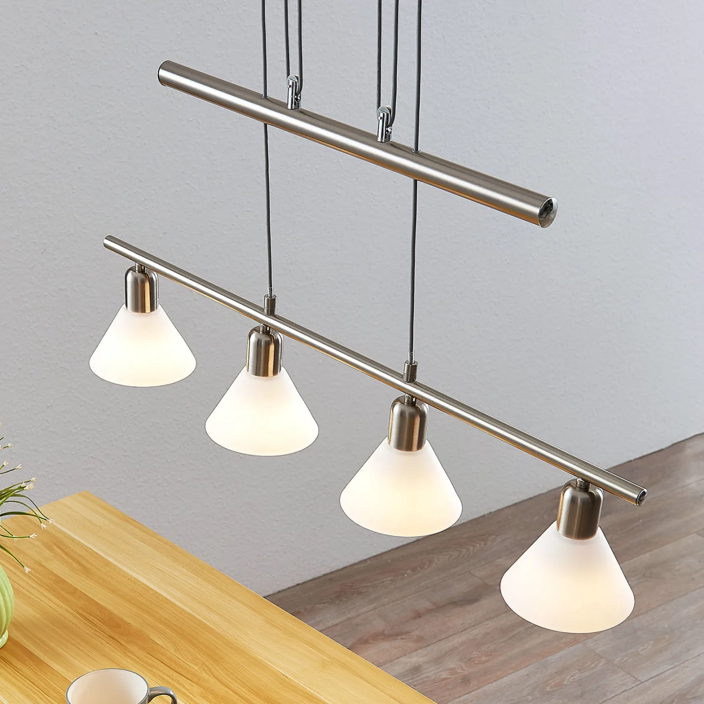 Delira 4 Pendelleuchte White - Lindby - Wohnzimmer - Modern - Metall - Mehrflammig