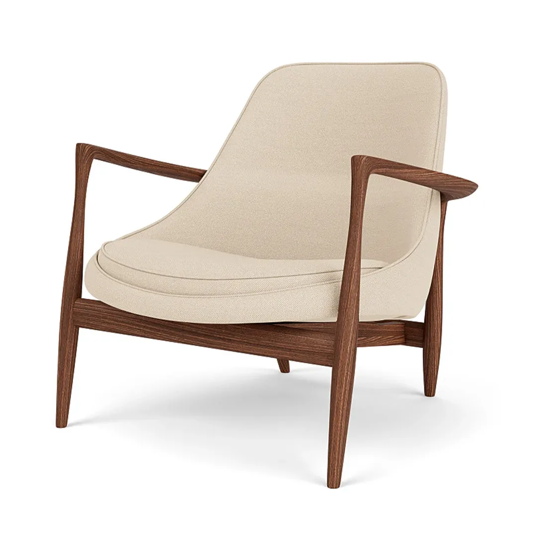 Audo Copenhagen Elizabeth loungefåtölj Hallingdal 65 200-valnöt