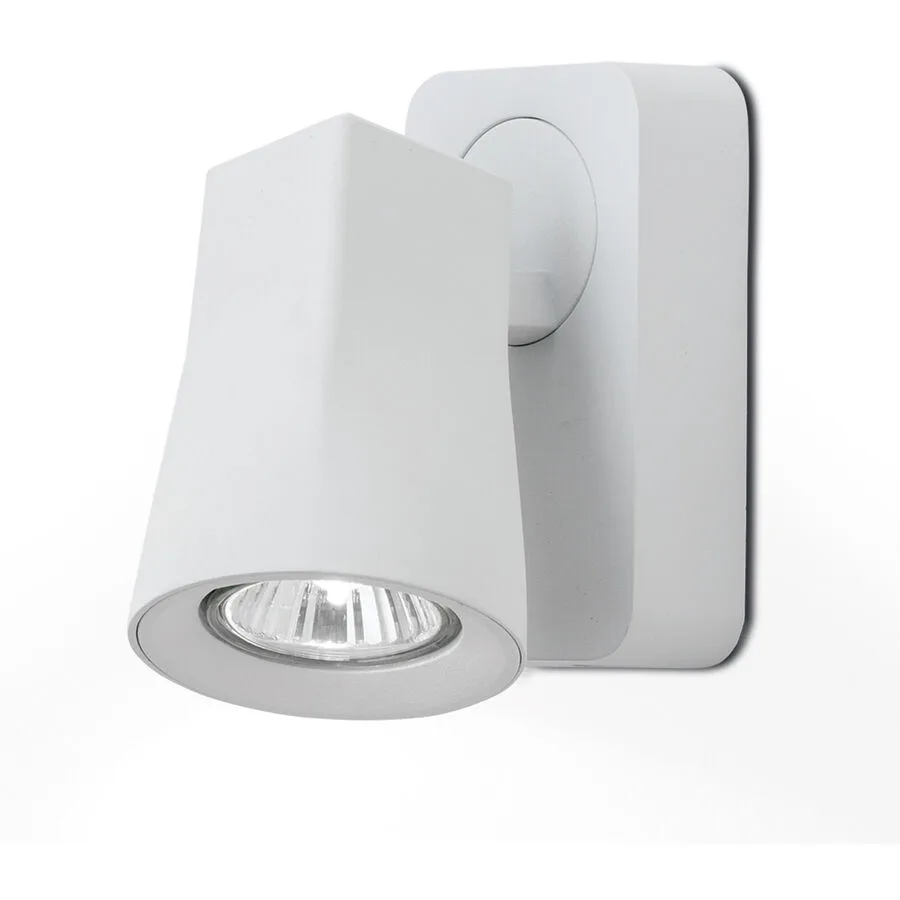 Spot Aurora Weiss 8 cm - Material: Aluminium-Druckguss